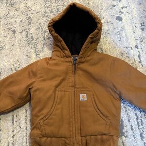 Carhartt Kids Tan Hooded Sweatshirt